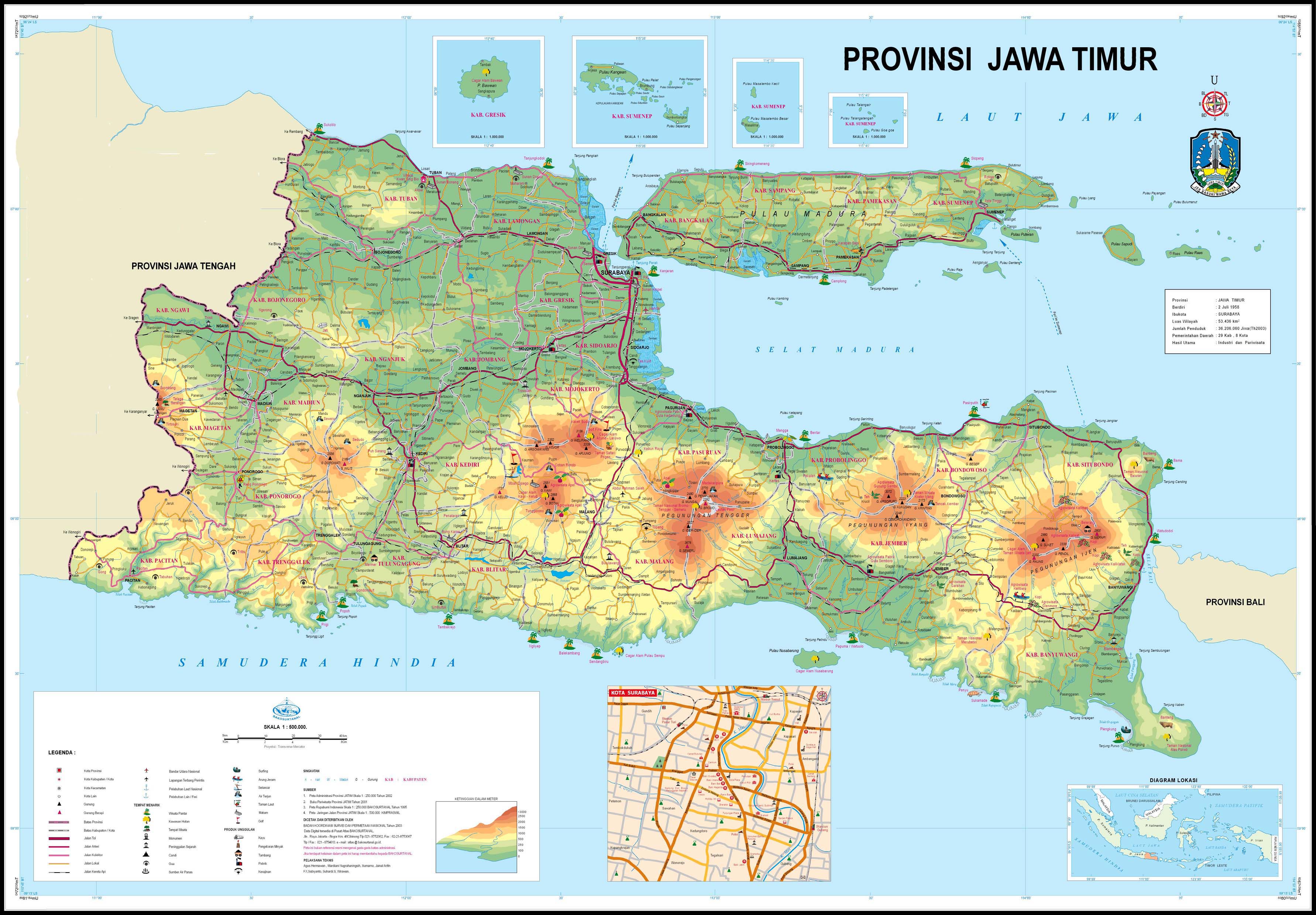 Peta-JawaTimur  BPN Provinsi Jawa Timur